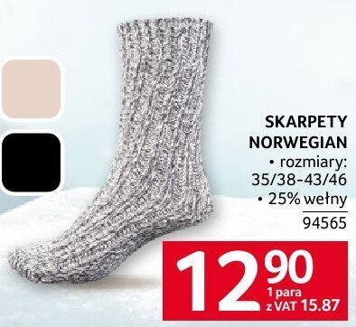 Skarpety norweskie promocja w Selgros