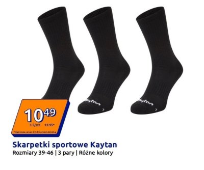 Skarpetki sportowe Kaytan promocja w Action