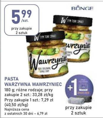 Pasta warzywna Wawrzyniec 180g promocja w Stokrotka