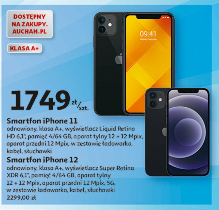 Smartfon 64 gb APPLE IPHONE 11 promocja