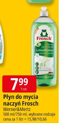 Płyn do mycia naczyń Frosch Werner&Mertz promocja w Leclerc