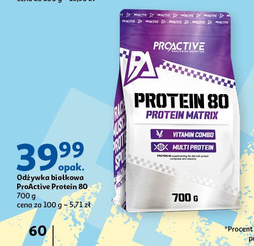 Odżywka białkowa protein 80 Proactive promocja