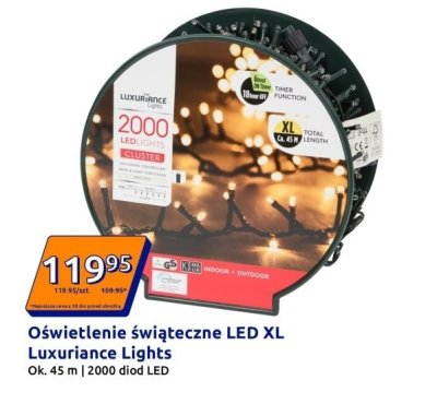 Oświetlenie świąteczne LED XL Luxuriance Lights promocja w Action