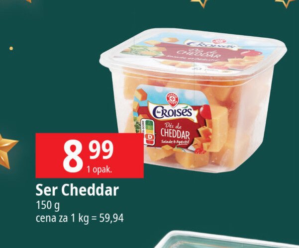 Ser cheddar Wiodąca marka croises promocja