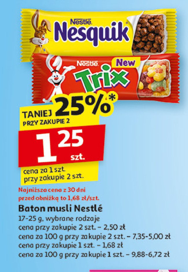Baton Nestle trix promocja w Auchan