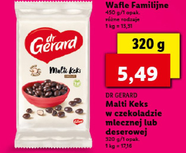 Maltikeks czekolada mleczna Dr gerard promocja