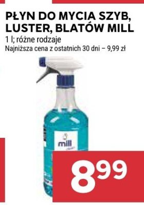 Płyn do mycia szyb, luster, blatów Mill promocja w Stokrotka