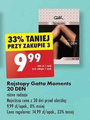 Rajstopy moments funkcyjne 20 den rozm. 2-6 Gatta promocja