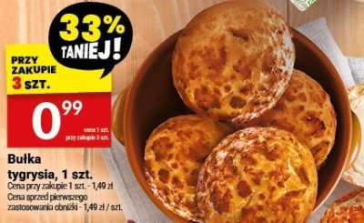Bułka tygrysla 1 szt. promocja w Twój Market