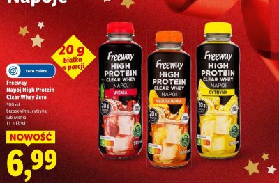 Napój High Protein Clear Whey Zero cytryna promocja w Lidl