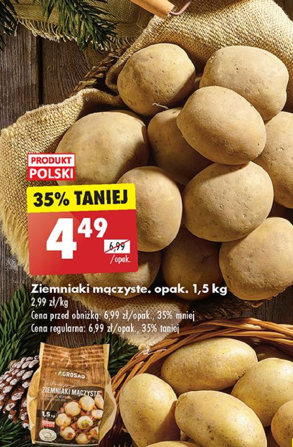 Ziemniaki mączyste promocja w Biedronka