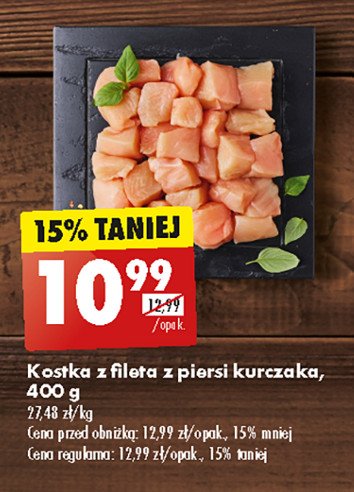 Kostka z fileta z piersi kurczaka Kraina mięs promocja
