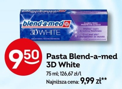 Pasta Blend-a-med 3D White promocja w Żabka