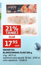 Krewetki białe Auchan promocja