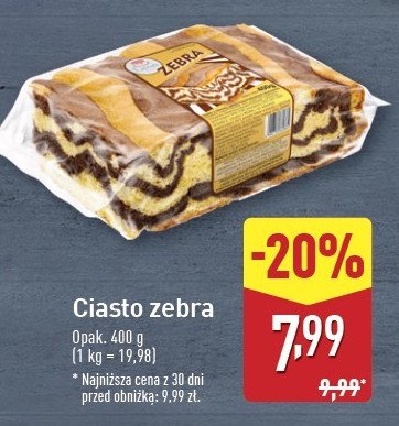 Ciasto zebra promocja