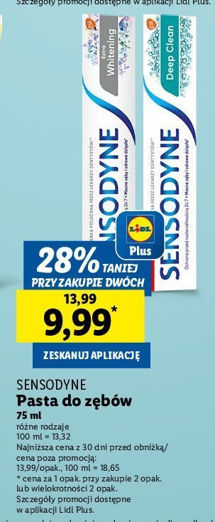 Pasta do zębów Sensodyne whitening promocja