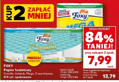 Papier toaletowy Camilla, Jedwab, Mega, 3-warstwowy promocja w Kaufland