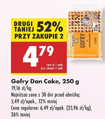 Gofry Dan cake promocja w Biedronka