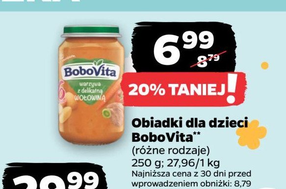 Warzywa z delikatna wołowiną Bobovita promocja