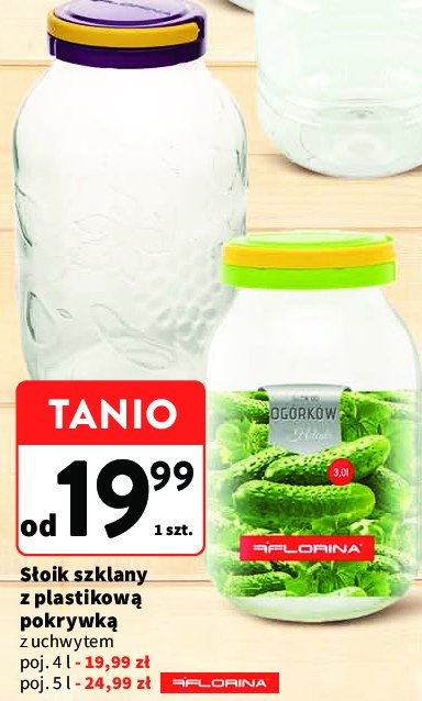 Słoik do ogórków 5 l Florina (florentyna) promocja