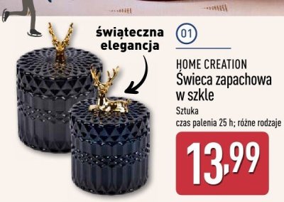 Świeca zapachowa w szkle, różne rodzaje promocja w Aldi