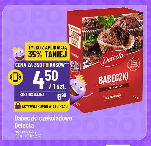 Babeczki czekoladowe Delecta promocja