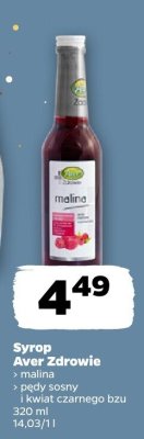 Syrop Zdrowie pędy sosny i kwiat czarnego bzu 320 ml promocja w Netto