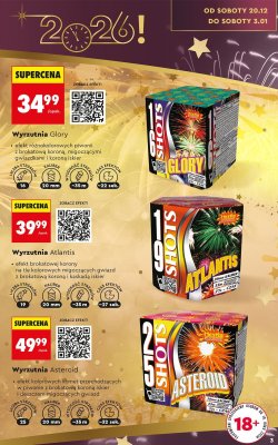 Wyrzutnia fajerwerków Asteroid promocja w Biedronka