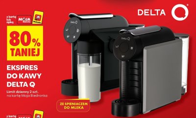 Ekspres do kawy Delta Q promocja w Biedronka
