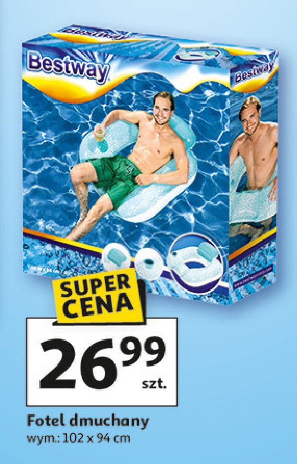 Fotel dmuchany 102 x 94 cm Bestway promocja w Auchan