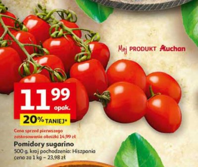 Pomidory sugarino promocja w Auchan