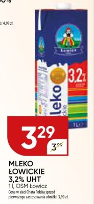 Mleko łowickie 3,2% UHT OSM Łowicz promocja w Chata Polska