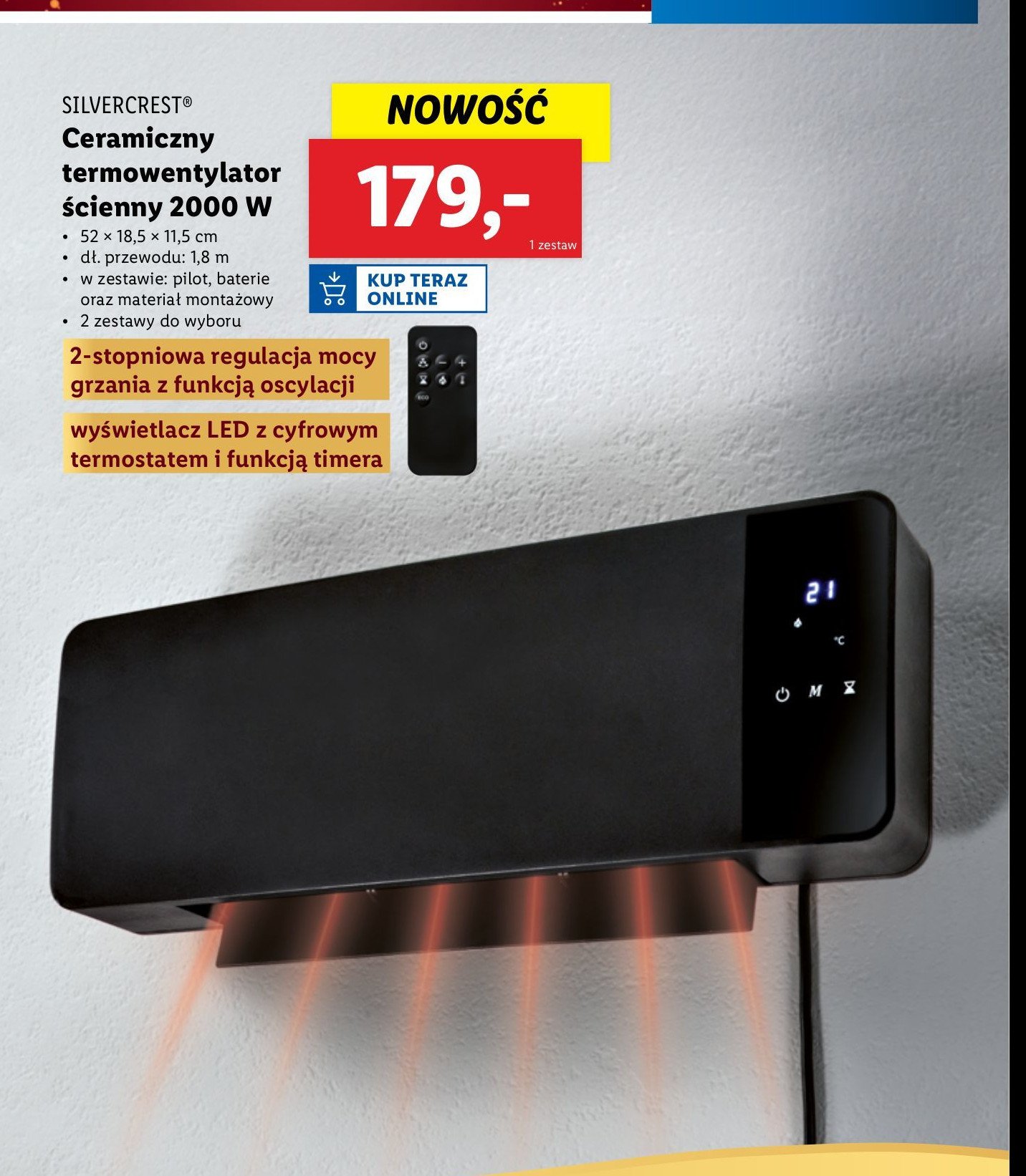 Termowentylator 2000 w Silvercrest promocja