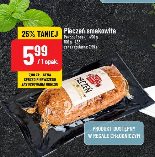 Pieczeń smakowita Pekpol promocja w POLOmarket