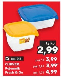 Pojemnik na żywność fresh&go 1.7 l Curver promocja