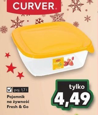 Pojemnik na 偶ywno艣膰 "fresh & go" 1.7 l Curver promocja