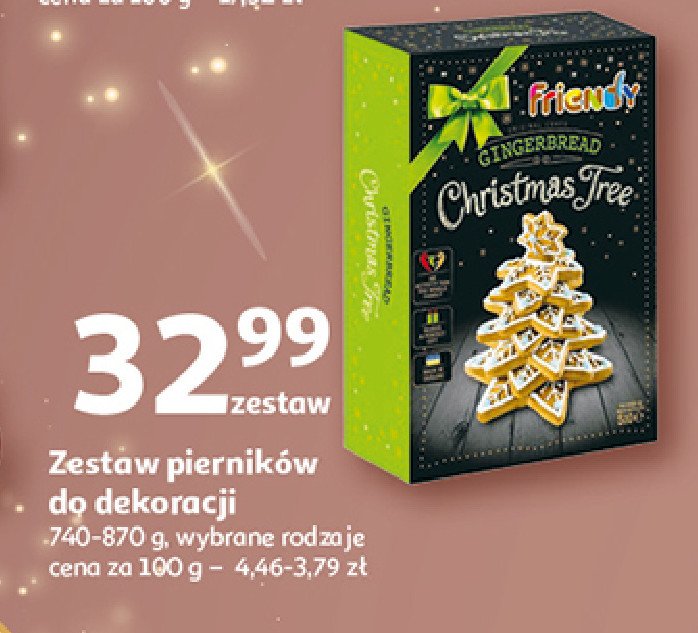 Pierniki na choinkę Friendy promocja w Auchan