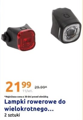 Lampki rowerowe 2 szt. promocja w Action