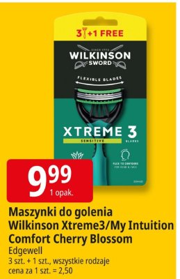 Maszynki do golenia Wilkinson Xtreme3/My Intuition Comfort Cherry Blossom Edgewell promocja w Leclerc