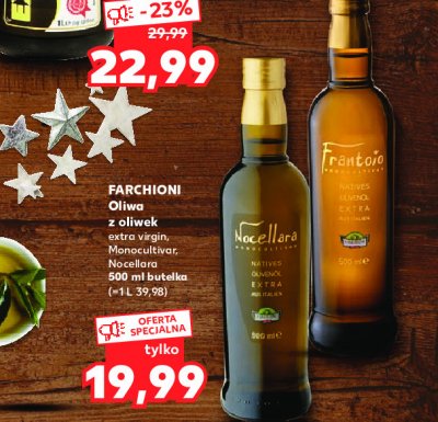 Oliwa ekstra vergine monocultivar Farchioni promocja