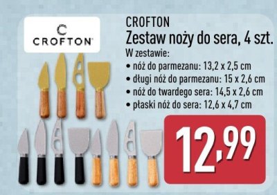 Zestaw noży do sera CROFTON promocja w Aldi