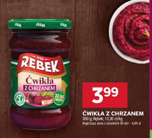 膯wik艂a z chrzanem R臉BEK promocja
