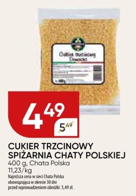Cukier trzcinowy promocja w Chata Polska