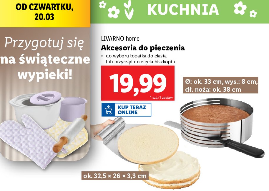 Łopatka do ciasta LIVARNO HOME promocja w Lidl