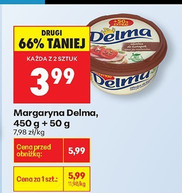 Margaryna 450 g + 50 g promocja w Biedronka