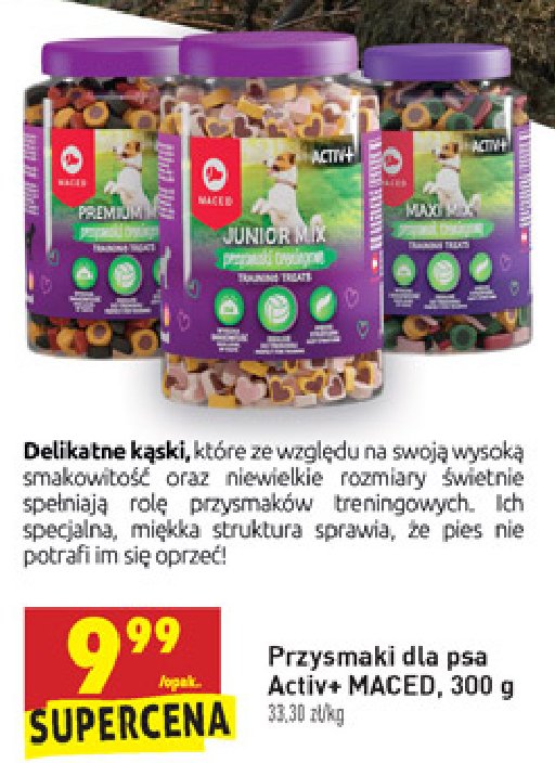 Przysmak dla ma艂ego psa junior mix Maced promocja