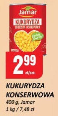 Kukurydza konserwowa Jamar promocja w Chorten