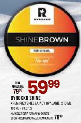 Krem przyspieszający opalanie BYROKKO SHINE promocja w Drogerie Natura