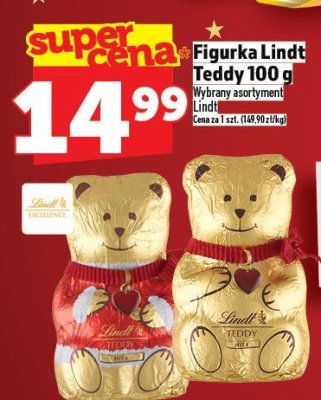 Czekolada figurka Lindt Teddy 100g promocja w TOPAZ