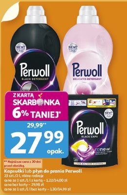 Kapsułki lub płyn do prania Perwoll promocja w Auchan